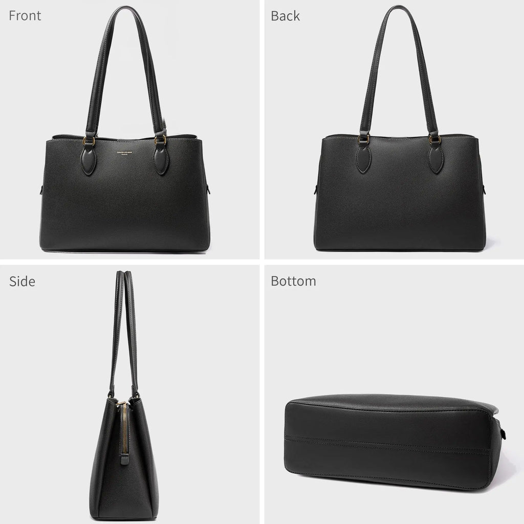 David Jones - Grand Sac à Main Cabas Femme Porté Epaule Cuir PU David Jones