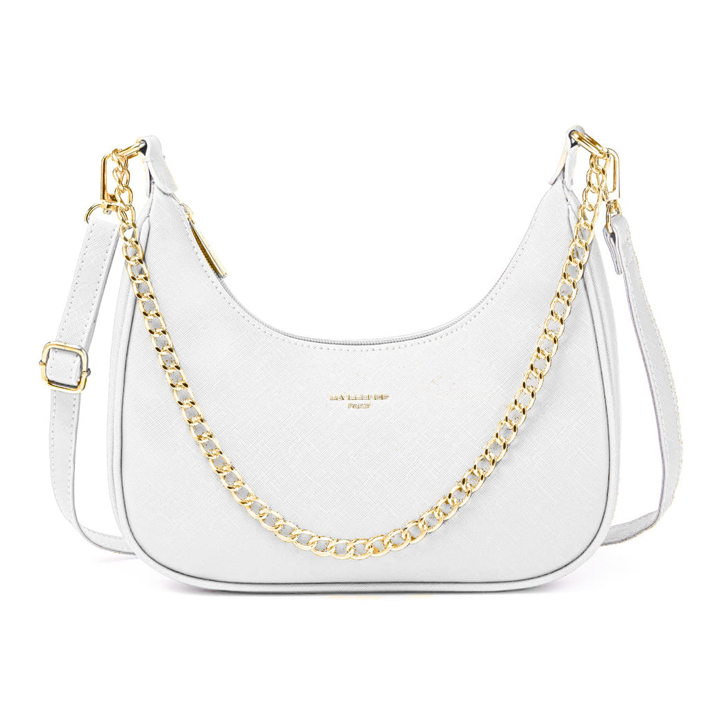Petit sac porté épaule forme banane David Jones