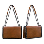 Sac bandoulière chaîne cuir serpent matelassé CRAZYCHIC