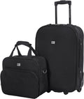 Set Trolley Valise Cabine + Vanity NOIR David Jones