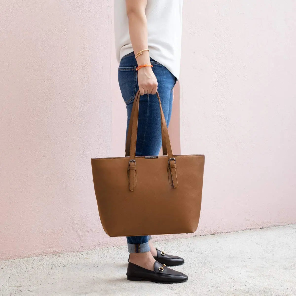 Sac à main shopping grand format David Jones