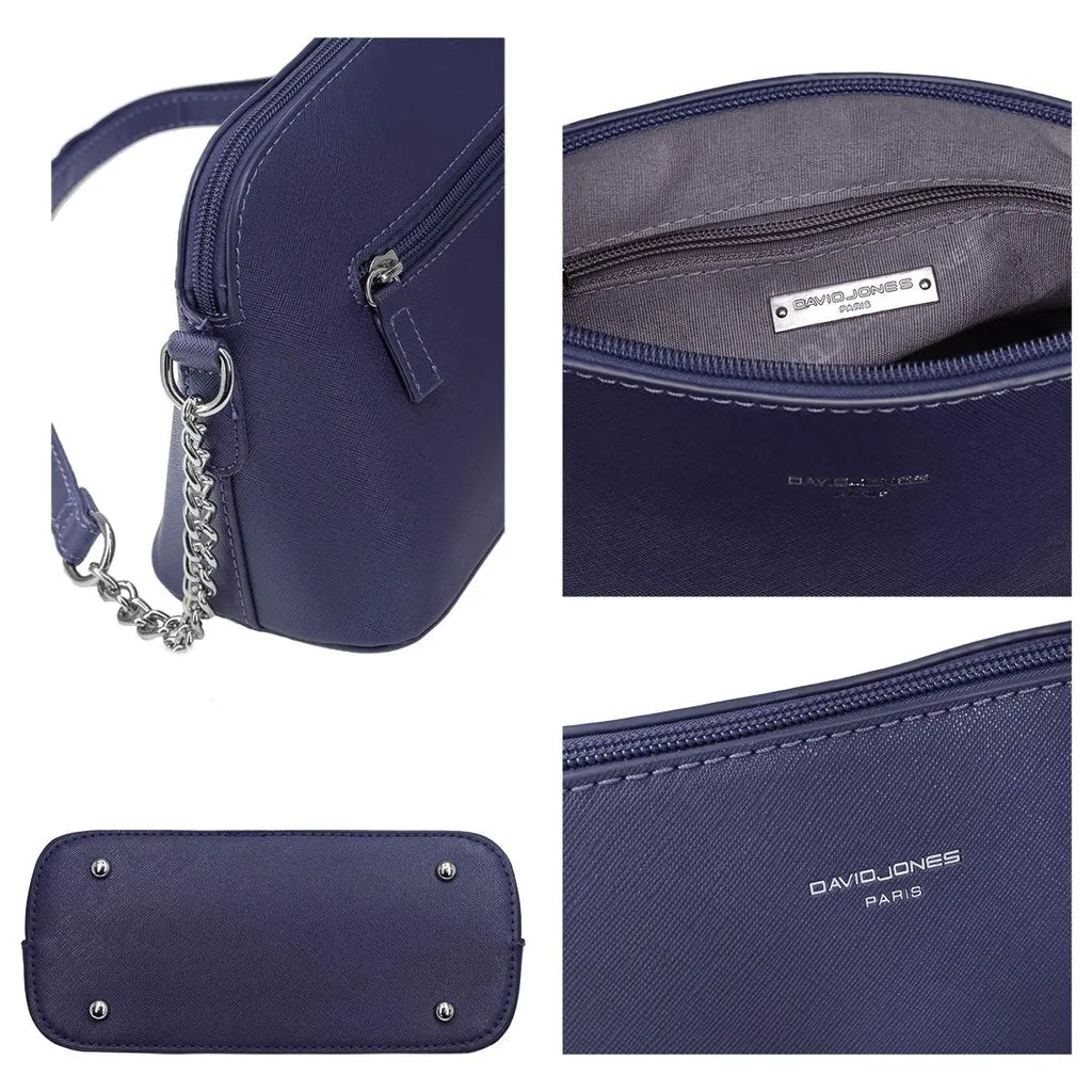 Petit sac bandoulière chaîne semi-rigide David Jones