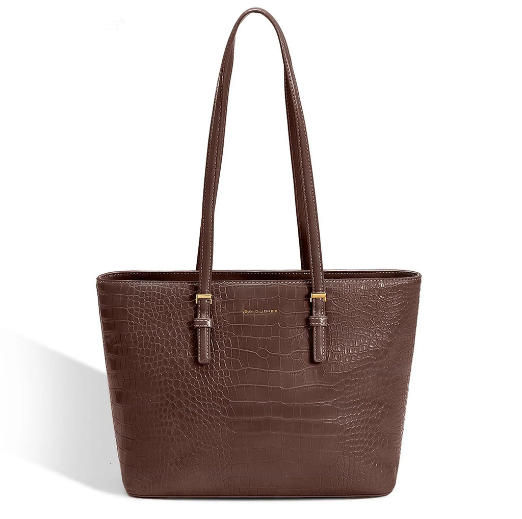 Sac à main shopping crocodile David Jones