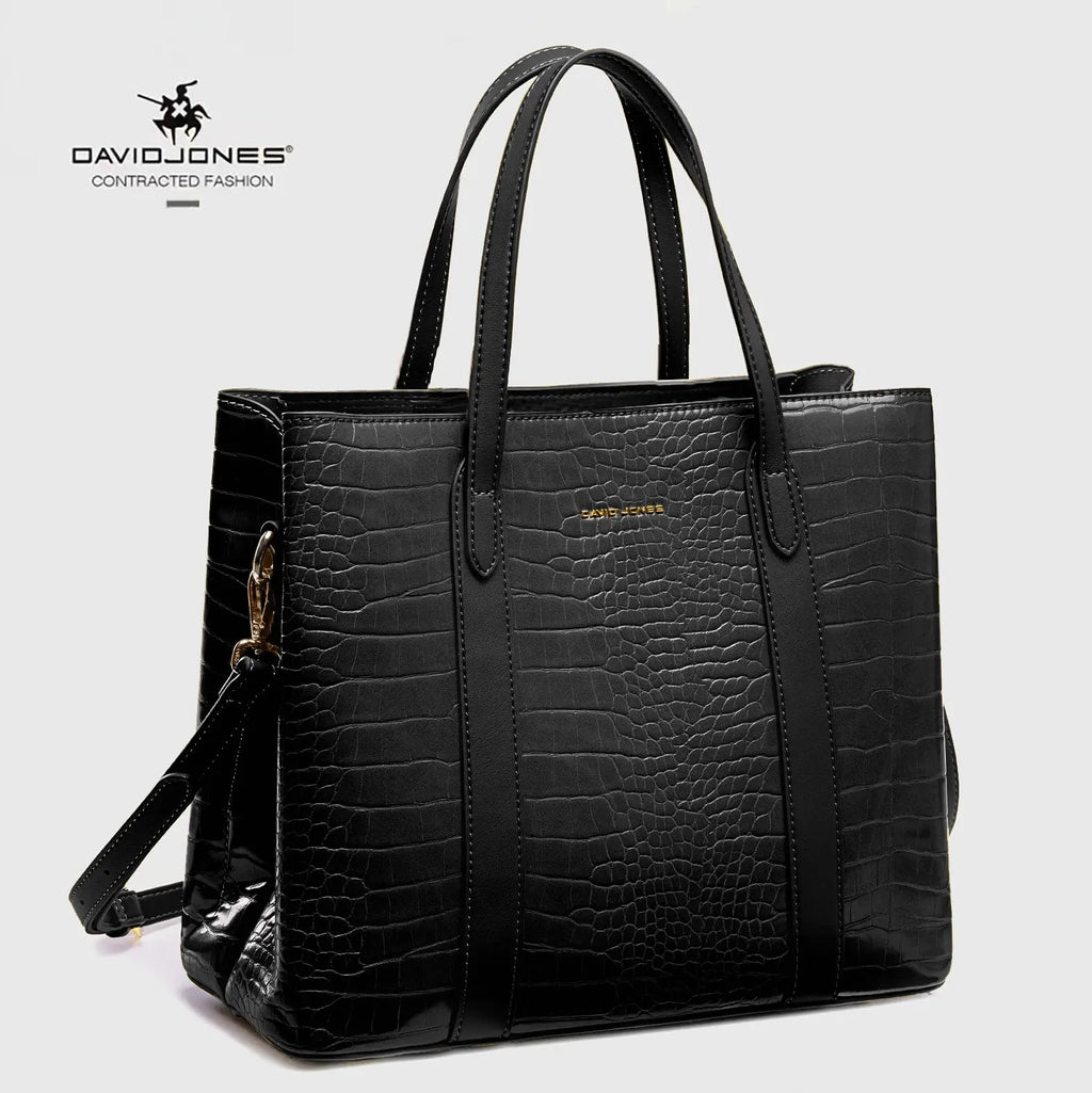 Sac à main cabas crocodile David Jones
