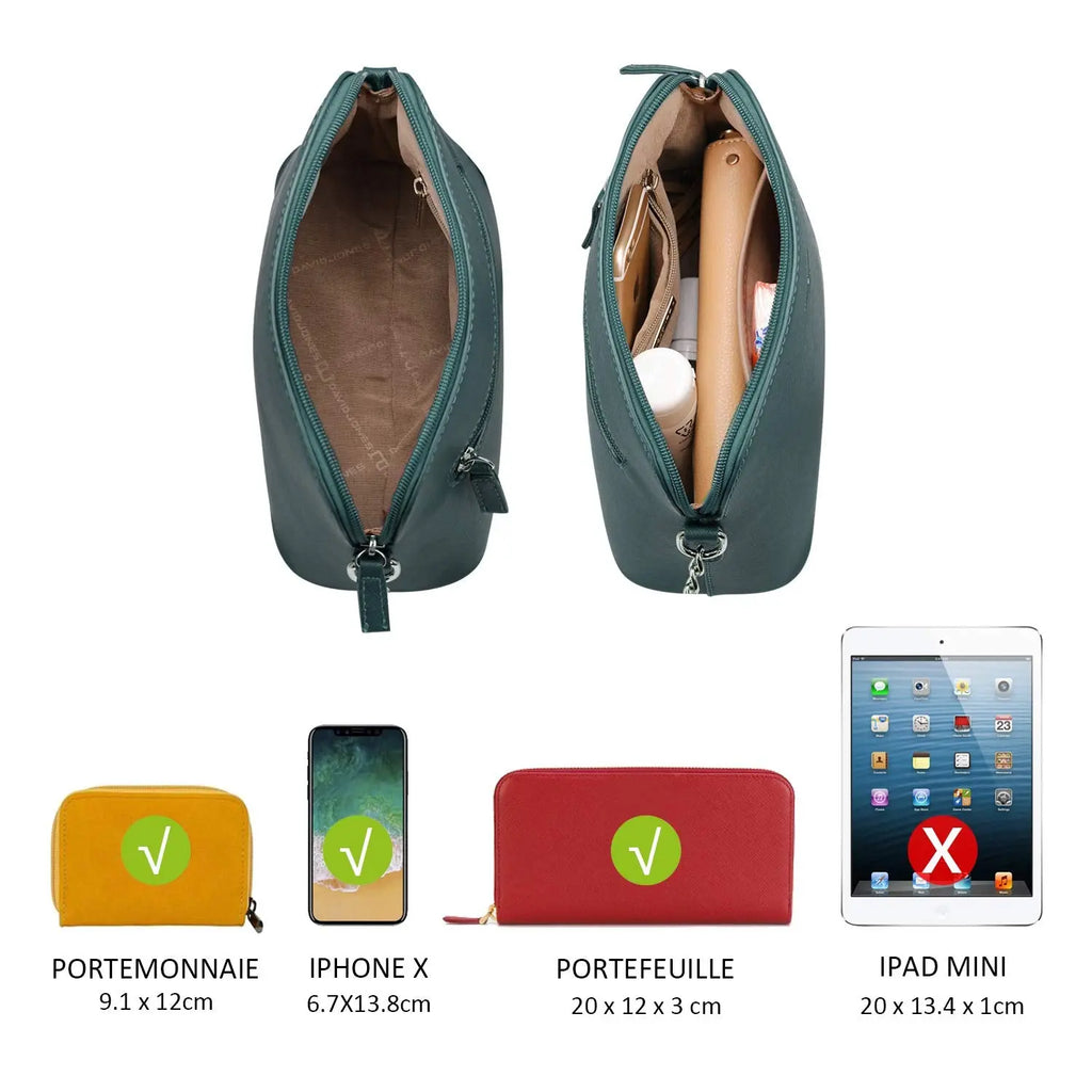 Petit sac bandoulière chaîne semi-rigide David Jones