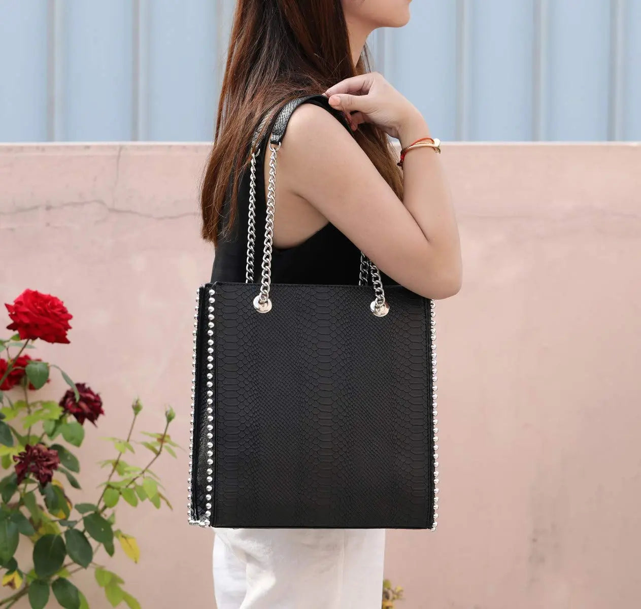 Sac à main à billes porté épaule chaînes CRAZYCHIC