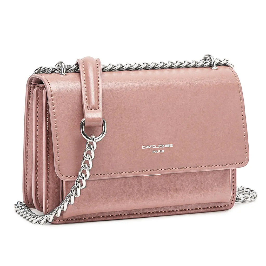 Sac bandoulière chaîne rabat David Jones