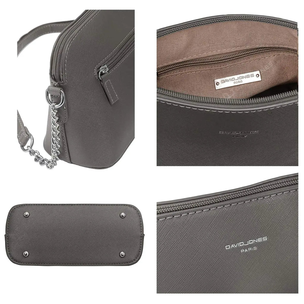 Petit sac bandoulière chaîne semi-rigide David Jones