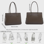 Grand Sac Porte-Document Sac à Main Business Cuir PU David Jones