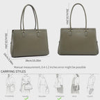 Grand Sac Porte-Document Sac à Main Business Cuir PU David Jones