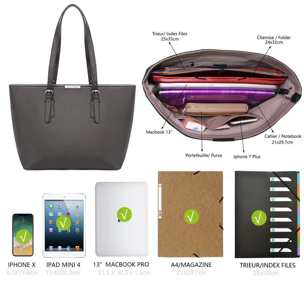 Sac à main shopping grand format David Jones