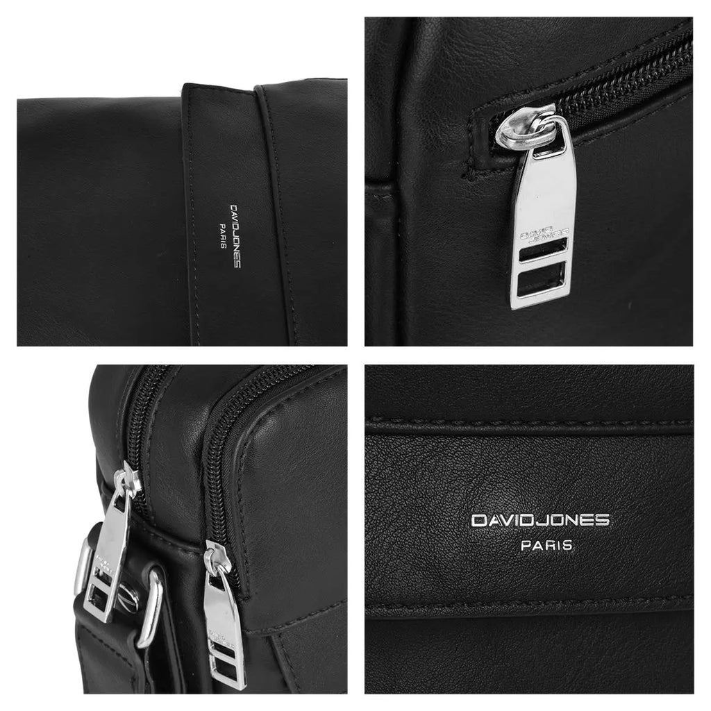Sacoche homme style cuir véritable David Jones