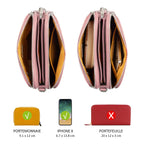 Sac bandoulière multipoche à 3 compartiments David Jones