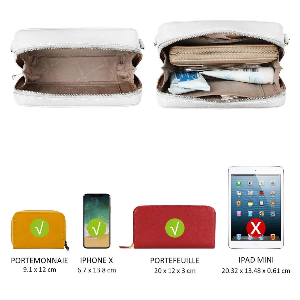 Petit sac bandoulière rectangulaire David Jones