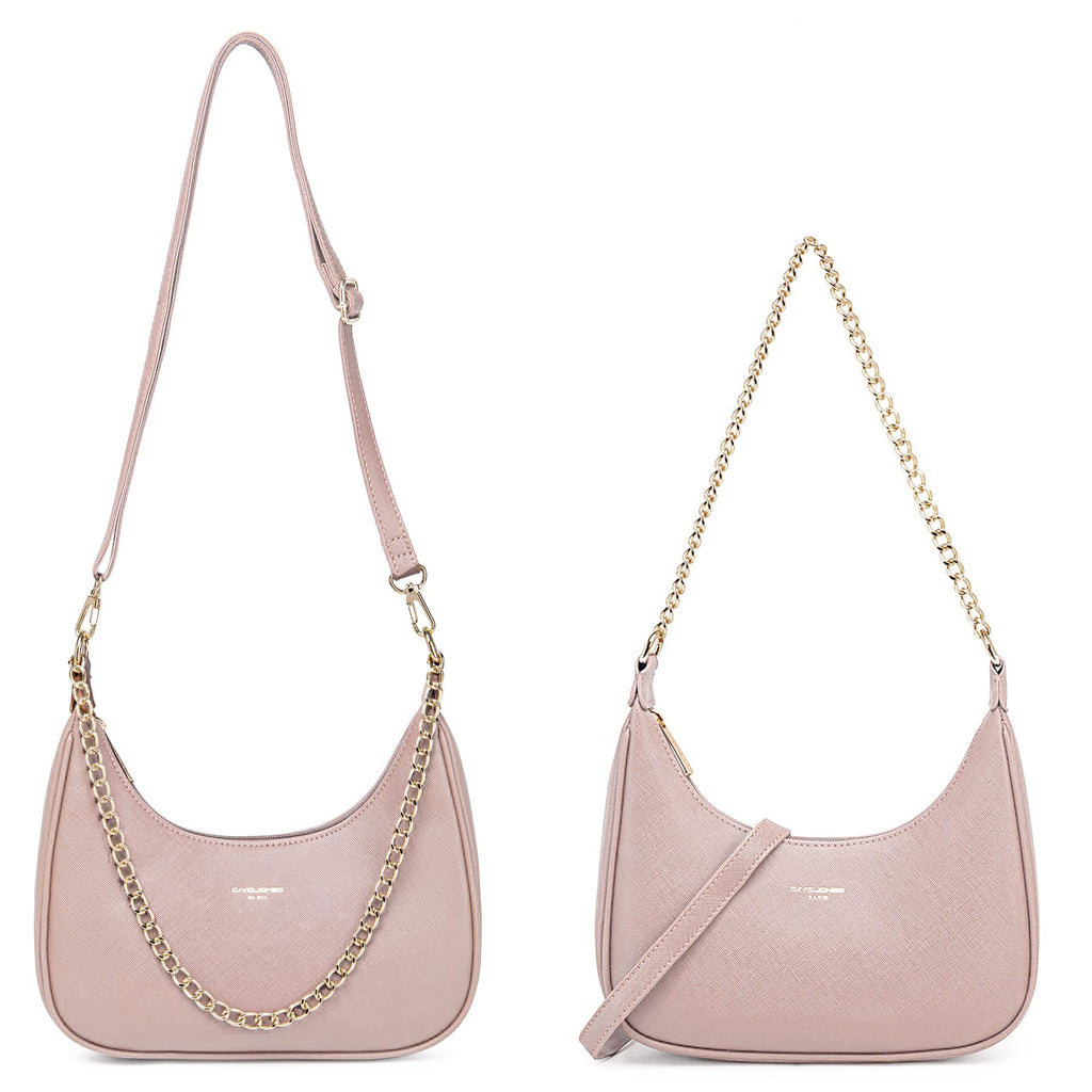 Petit sac porté épaule forme banane David Jones