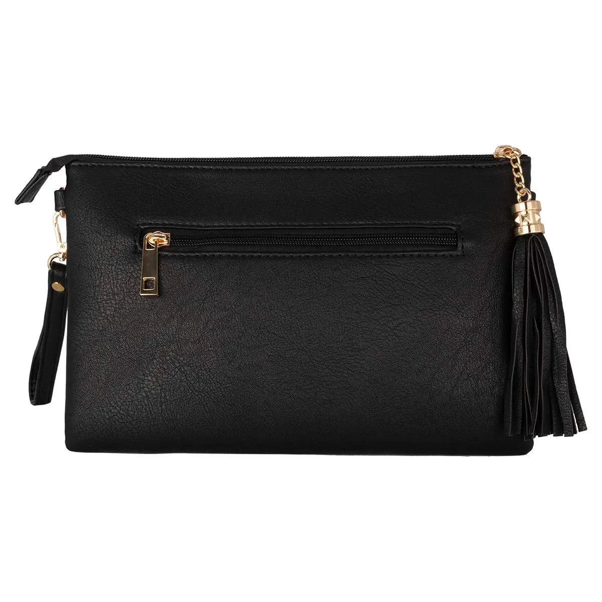 Sac bandoulière souple pailletté tricolore pompon CRAZYCHIC