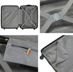 Valise Cabine Rigide - Bagage à Main Trolley 4 Roues TSA David Jones