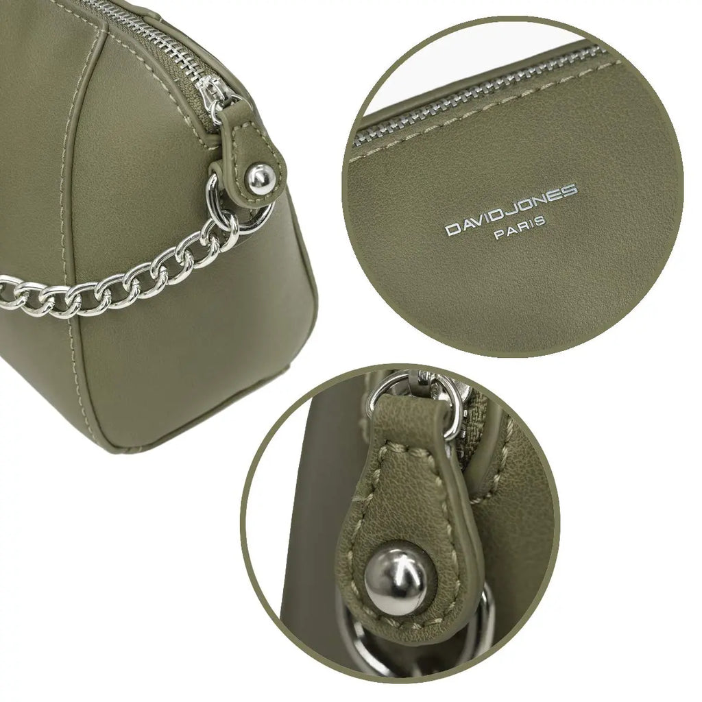 Petit sac bandoulière trapèze David Jones