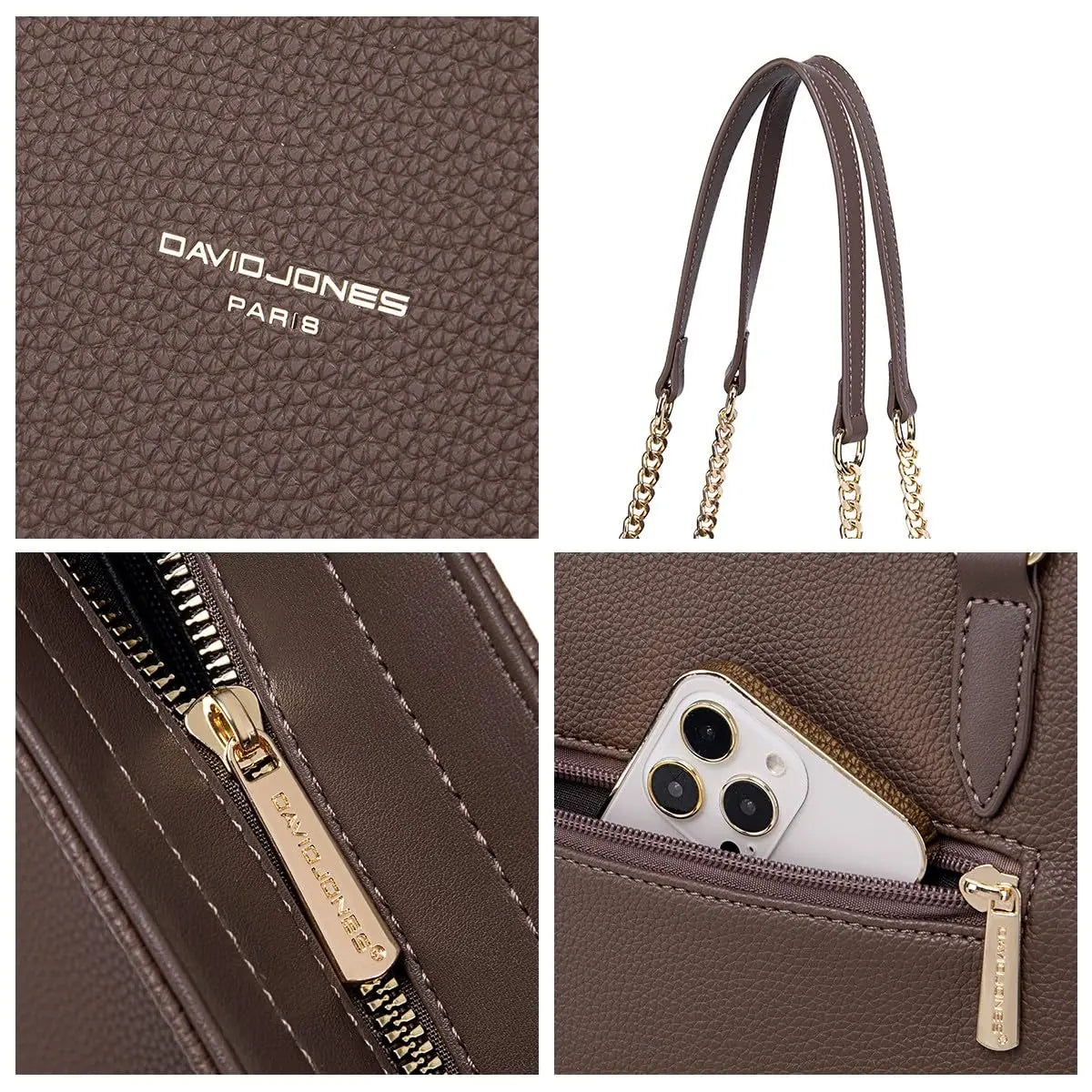 Sac à main cabas shopping A4 David Jones