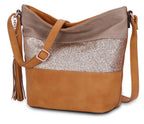 Sac bandoulière pailletté tricolore CRAZYCHIC