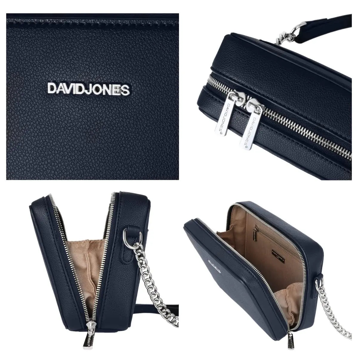 Petit sac bandoulière rectangulaire David Jones
