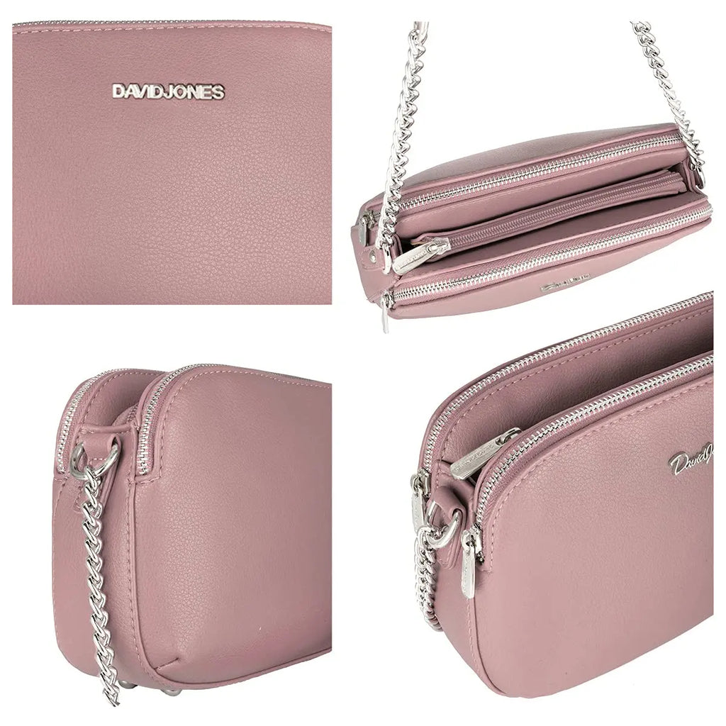 Sac bandoulière multipoche à 3 compartiments David Jones