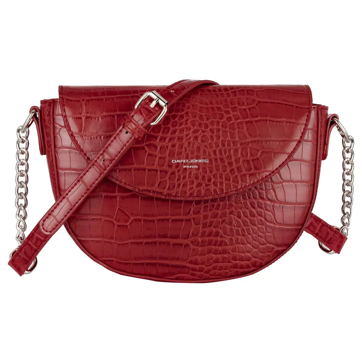 Petit sac bandoulière crocodile David Jones