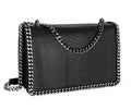 Sac bandoulière chaîne cuir serpent matelassé CRAZYCHIC