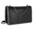Sac bandoulière chaîne cuir serpent matelassé CRAZYCHIC