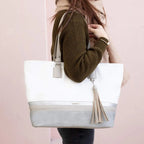 Sac à main grande capacité souple David Jones