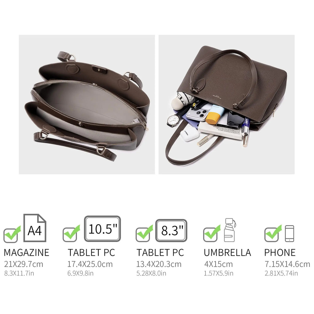Grand Sac à Main Cabas A4 Porté Epaule David Jones