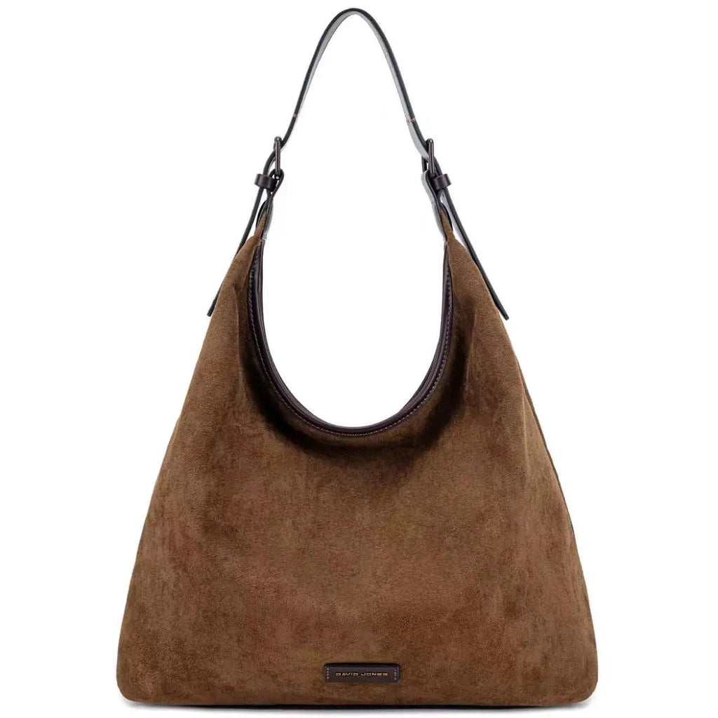 Grand Sac Hobo Souple Effet Daim