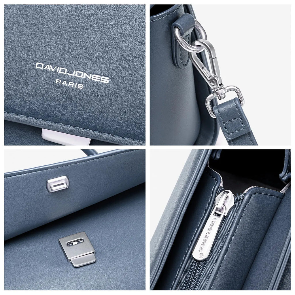 Sac bandoulière besace rabat David Jones