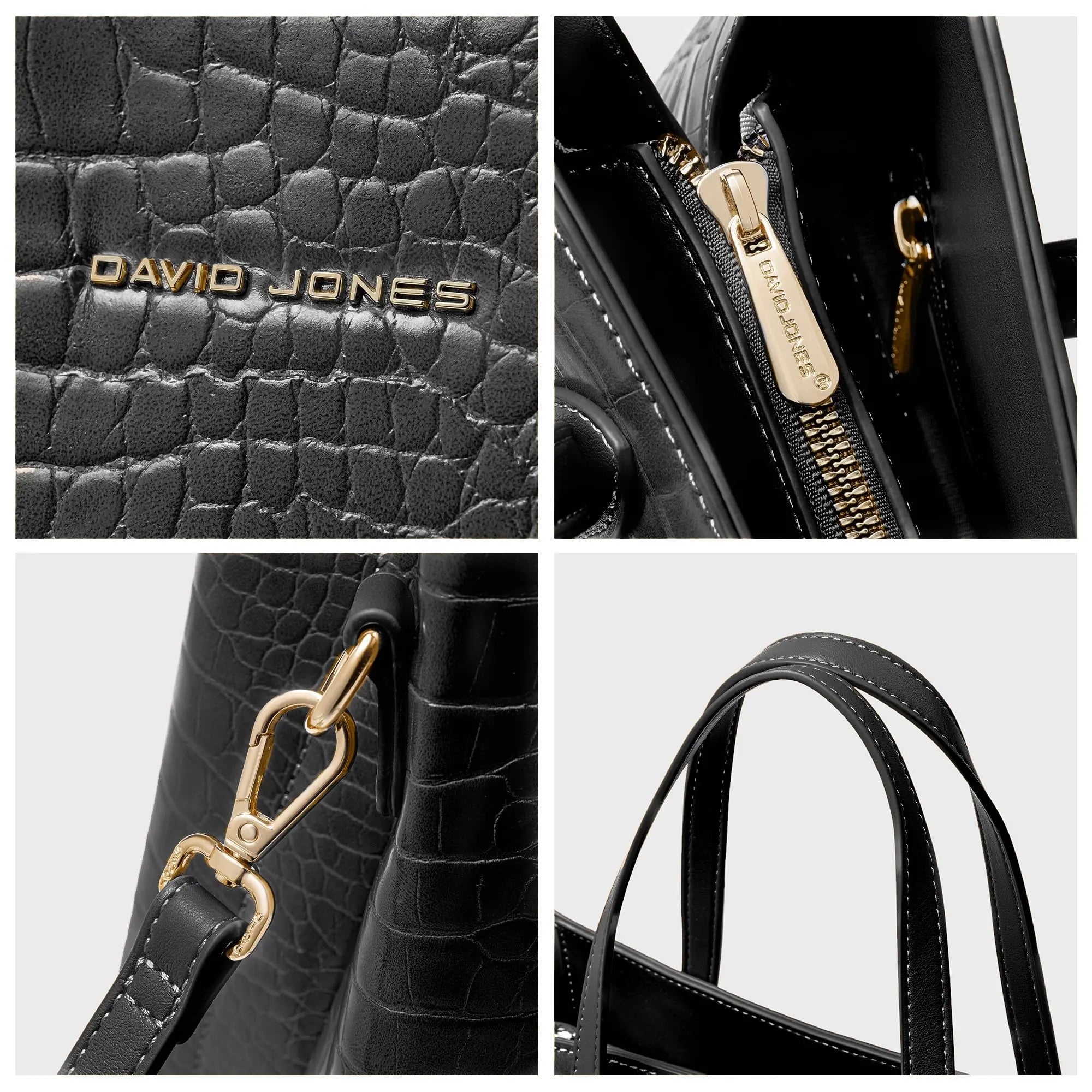 Sac à main cabas crocodile David Jones