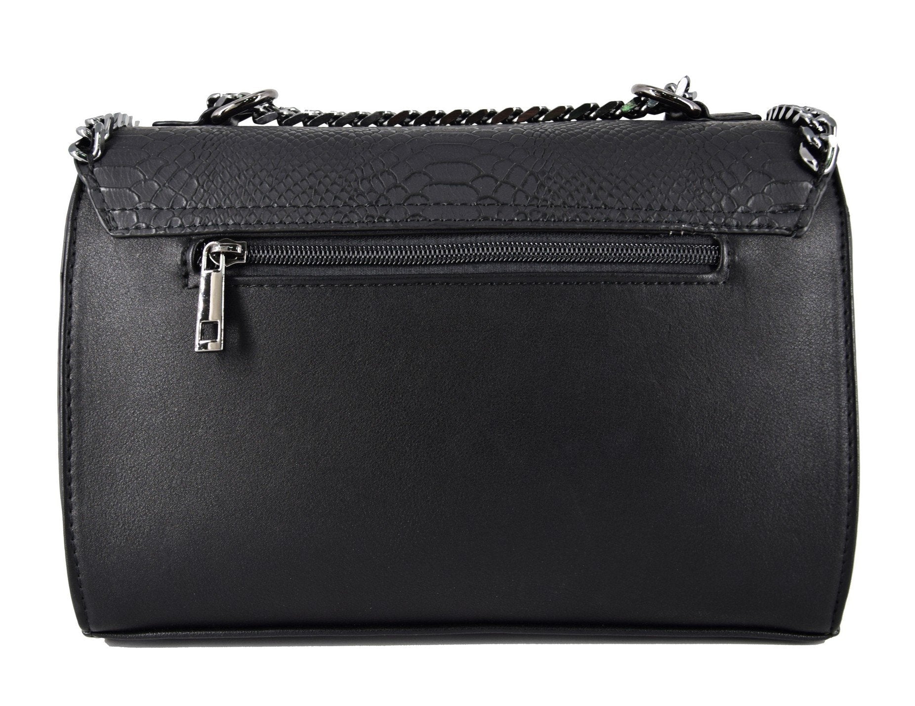Sac bandoulière chaîne cuir serpent matelassé CRAZYCHIC