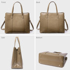 Sac à main cabas crocodile David Jones