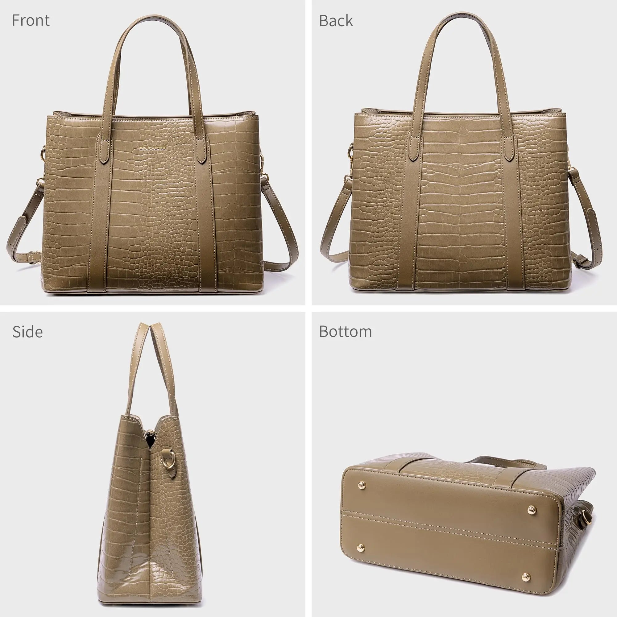 Sac à main cabas crocodile David Jones