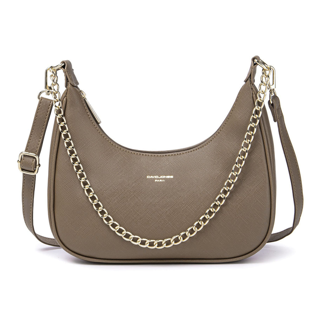 Petit sac porté épaule forme banane David Jones