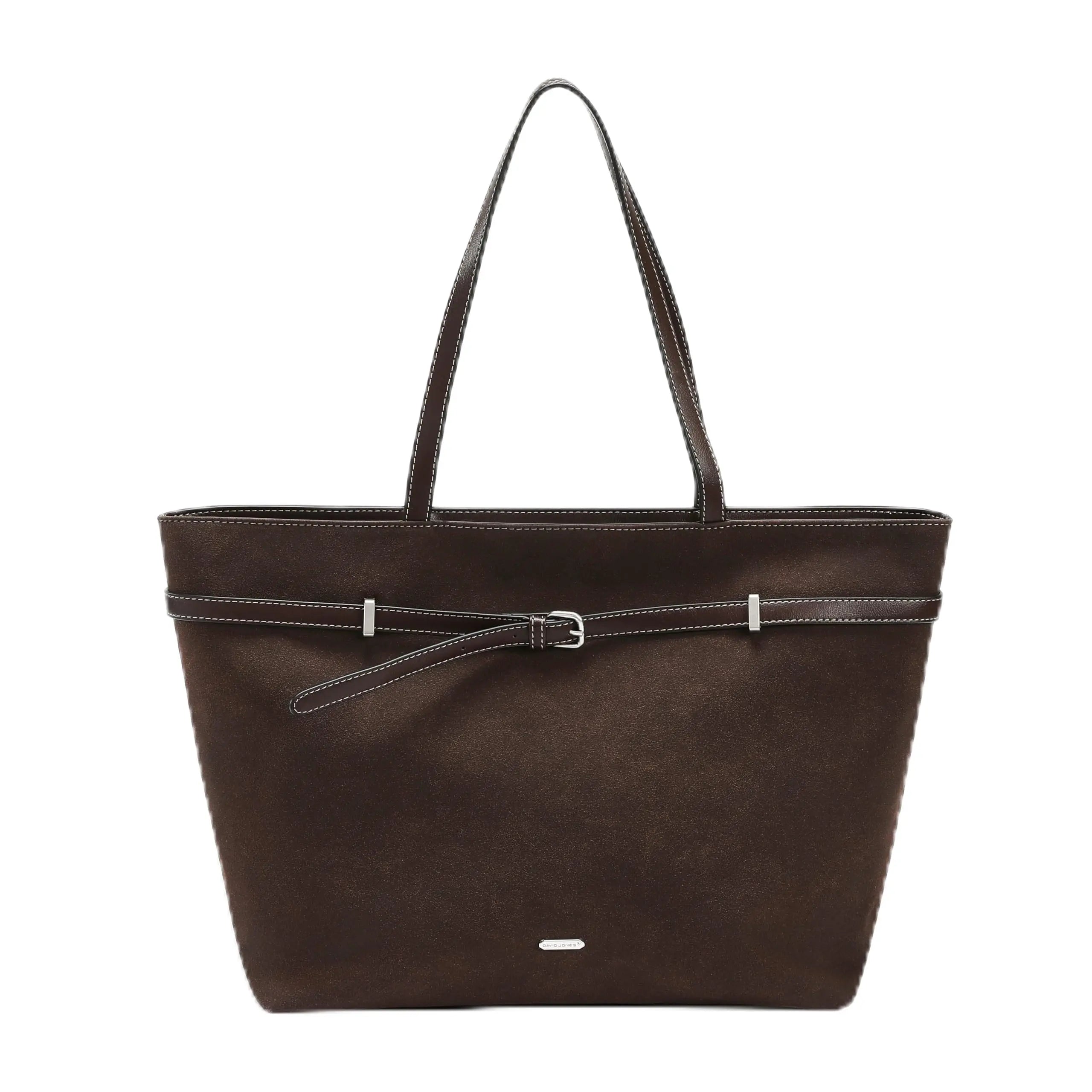 Grand sac à main shopping daim David Jones