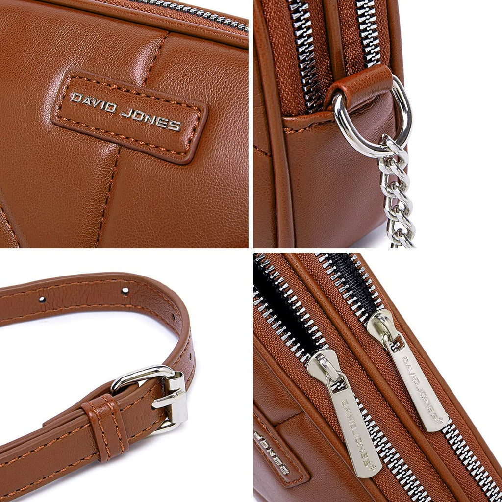Petit sac bandoulière multipoche David Jones