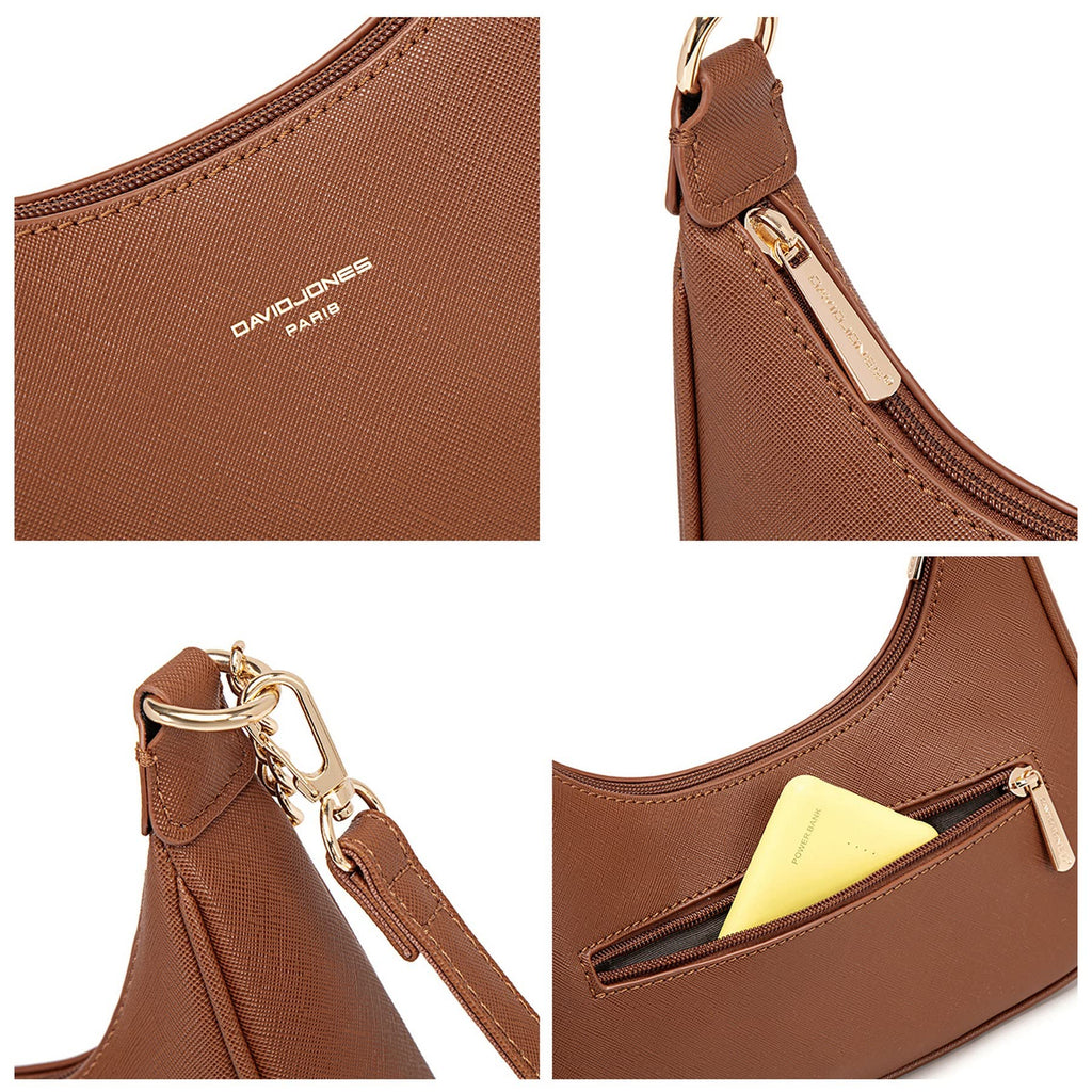 Petit sac porté épaule forme banane David Jones