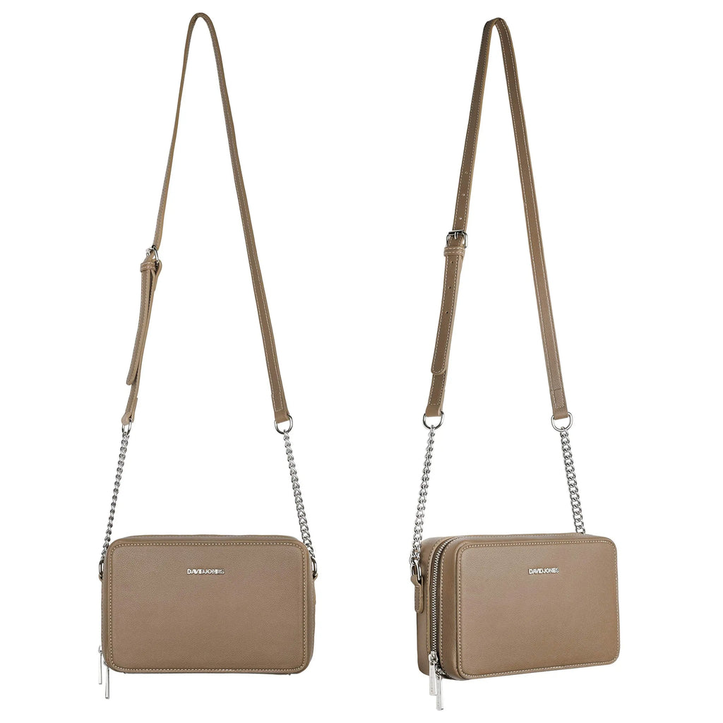 Petit sac bandoulière rectangulaire David Jones