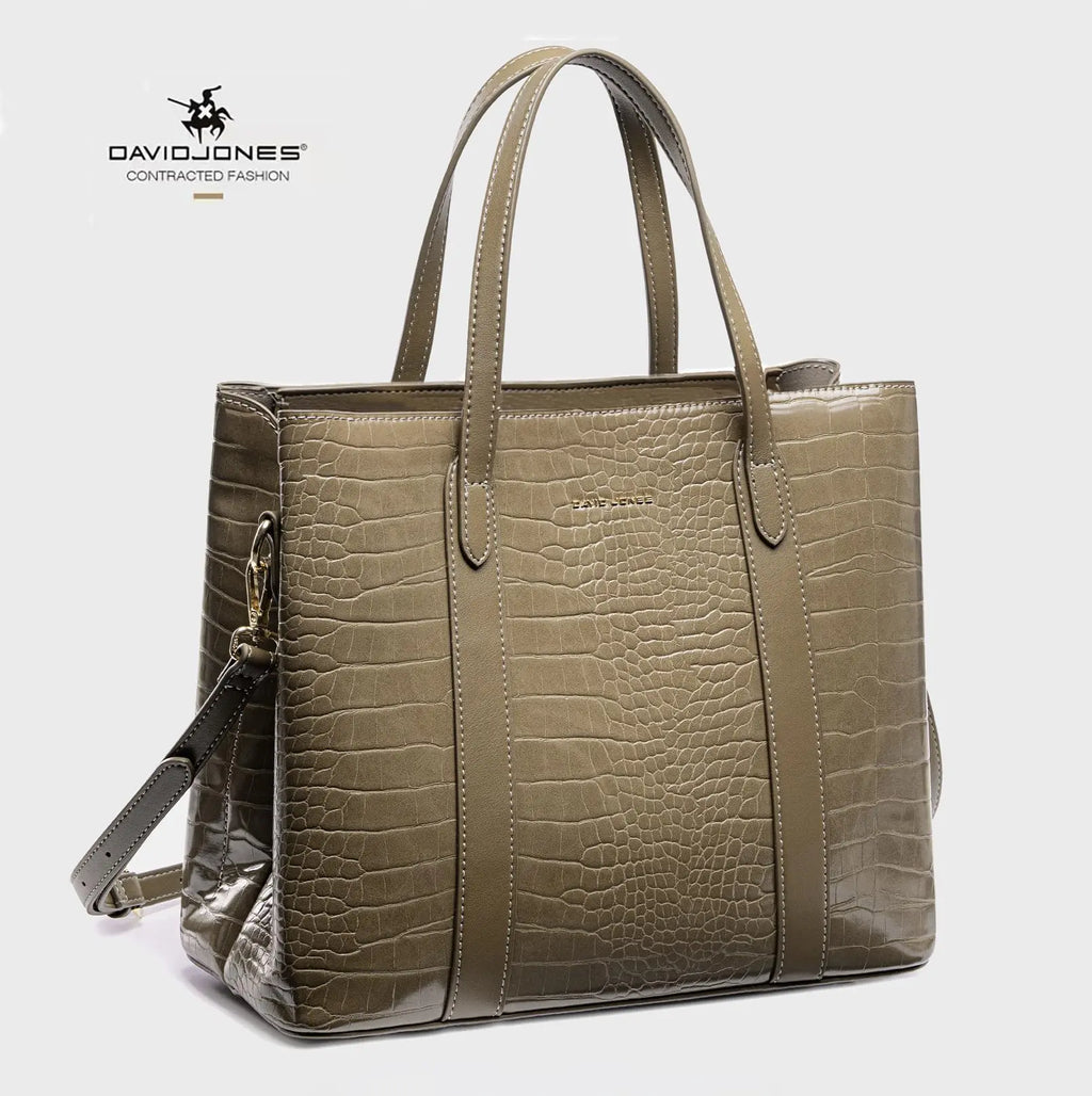 Sac à main cabas crocodile David Jones