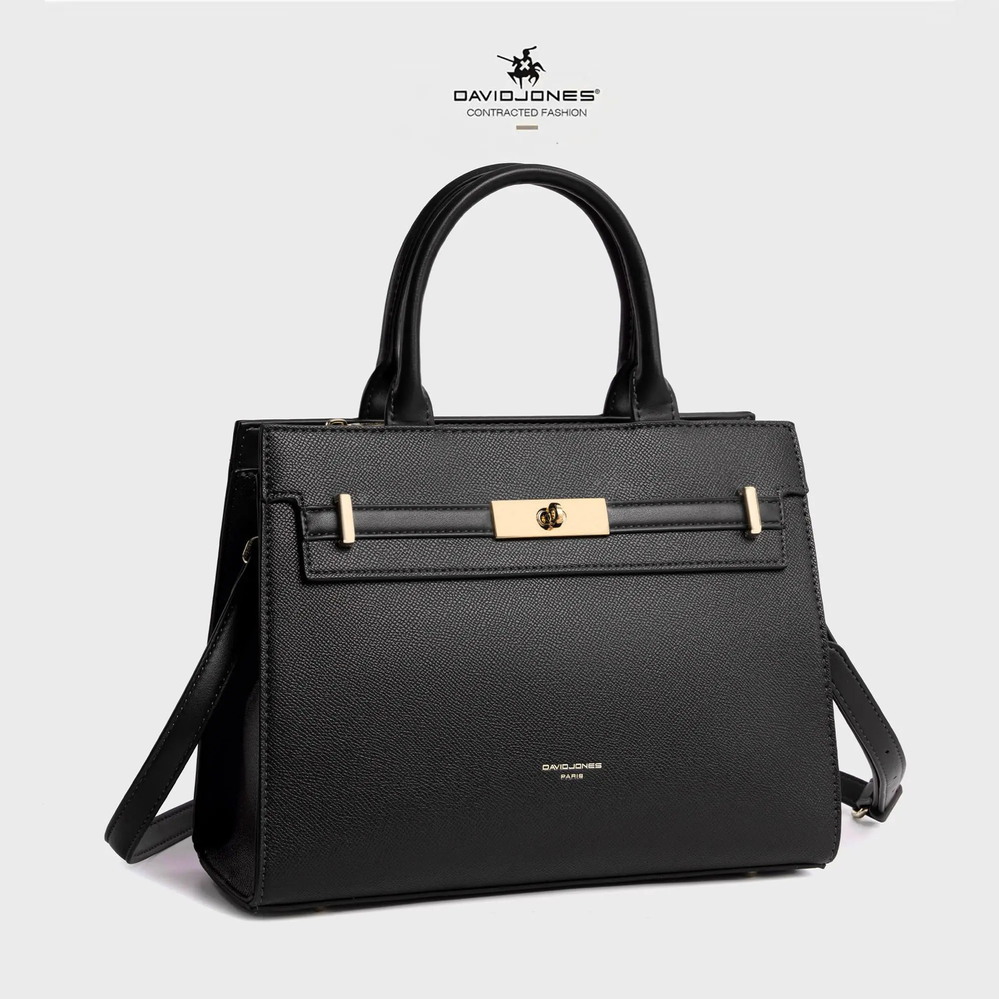 Sac à Main bandoulière avec une élégante boucle ceinture dorée David Jones