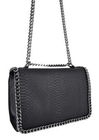 Sac bandoulière chaîne cuir serpent matelassé CRAZYCHIC