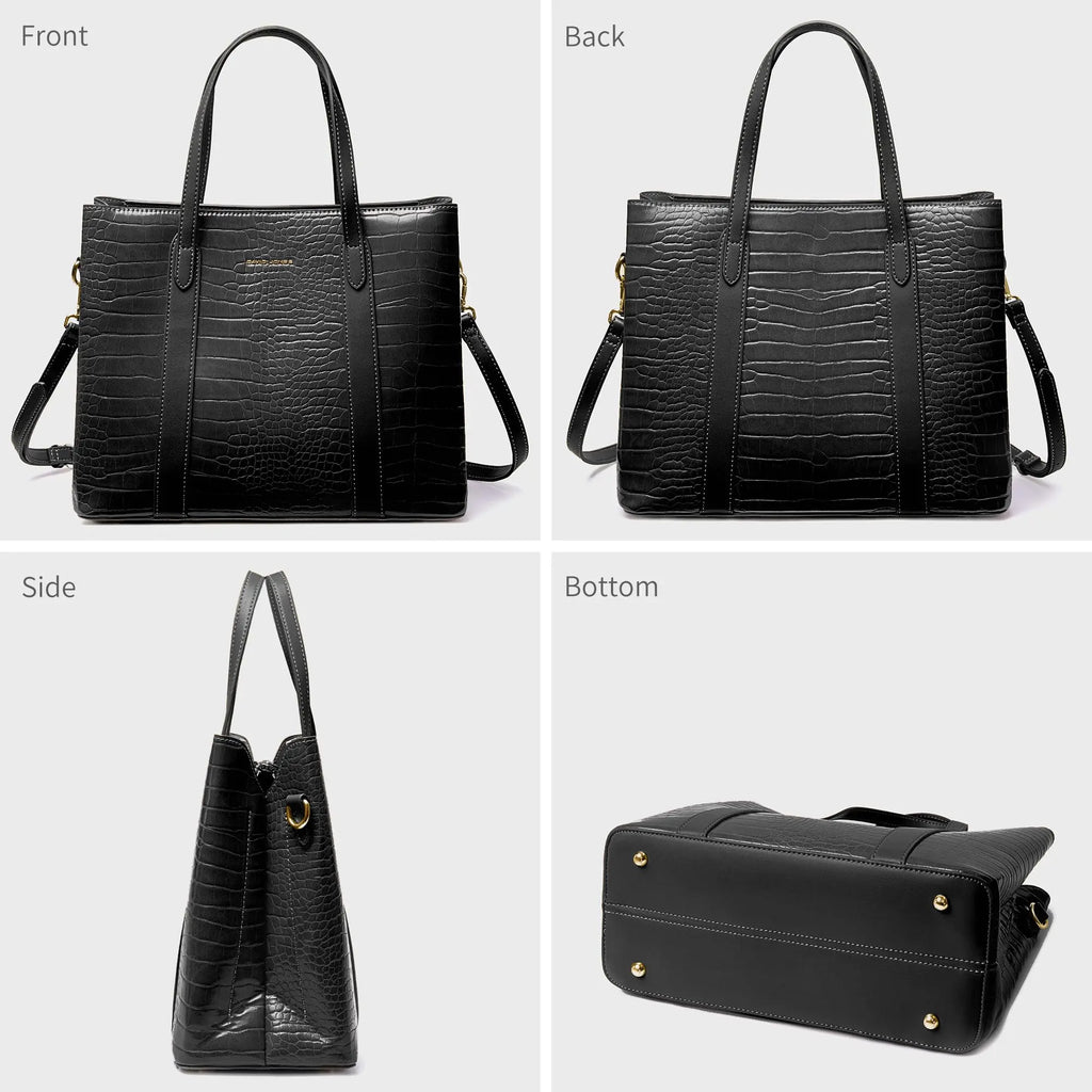 Sac à main cabas crocodile David Jones