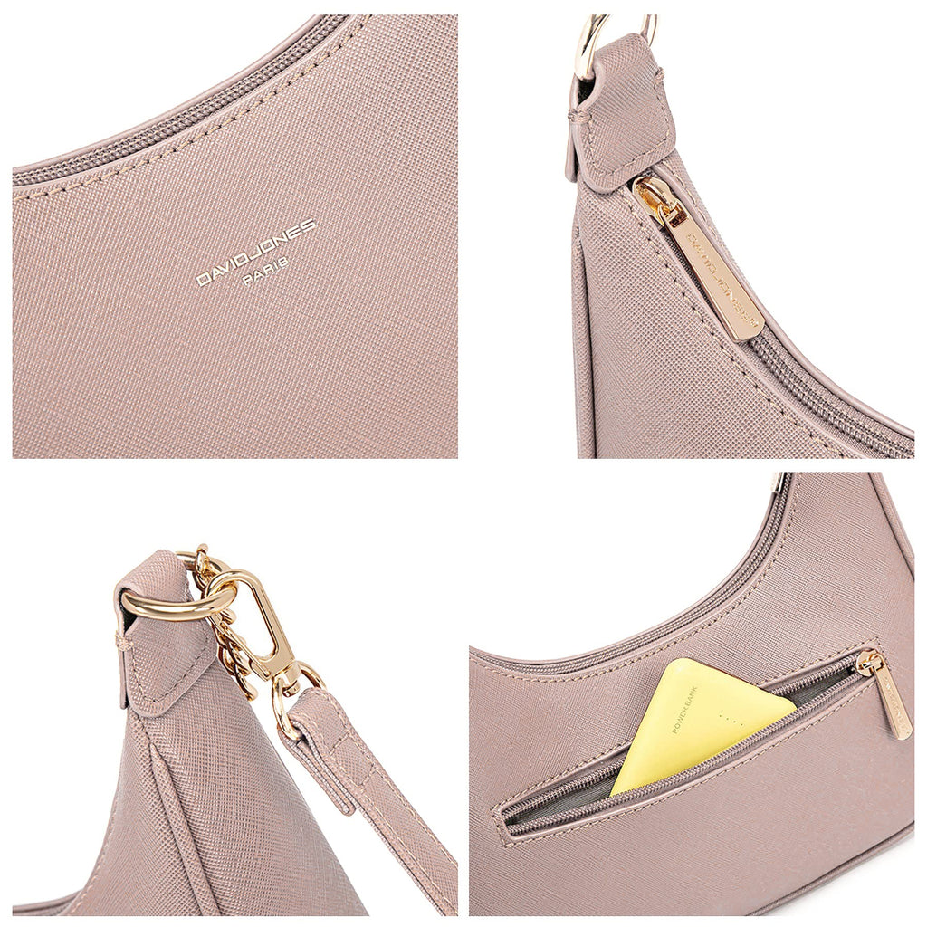 Petit sac porté épaule forme banane David Jones