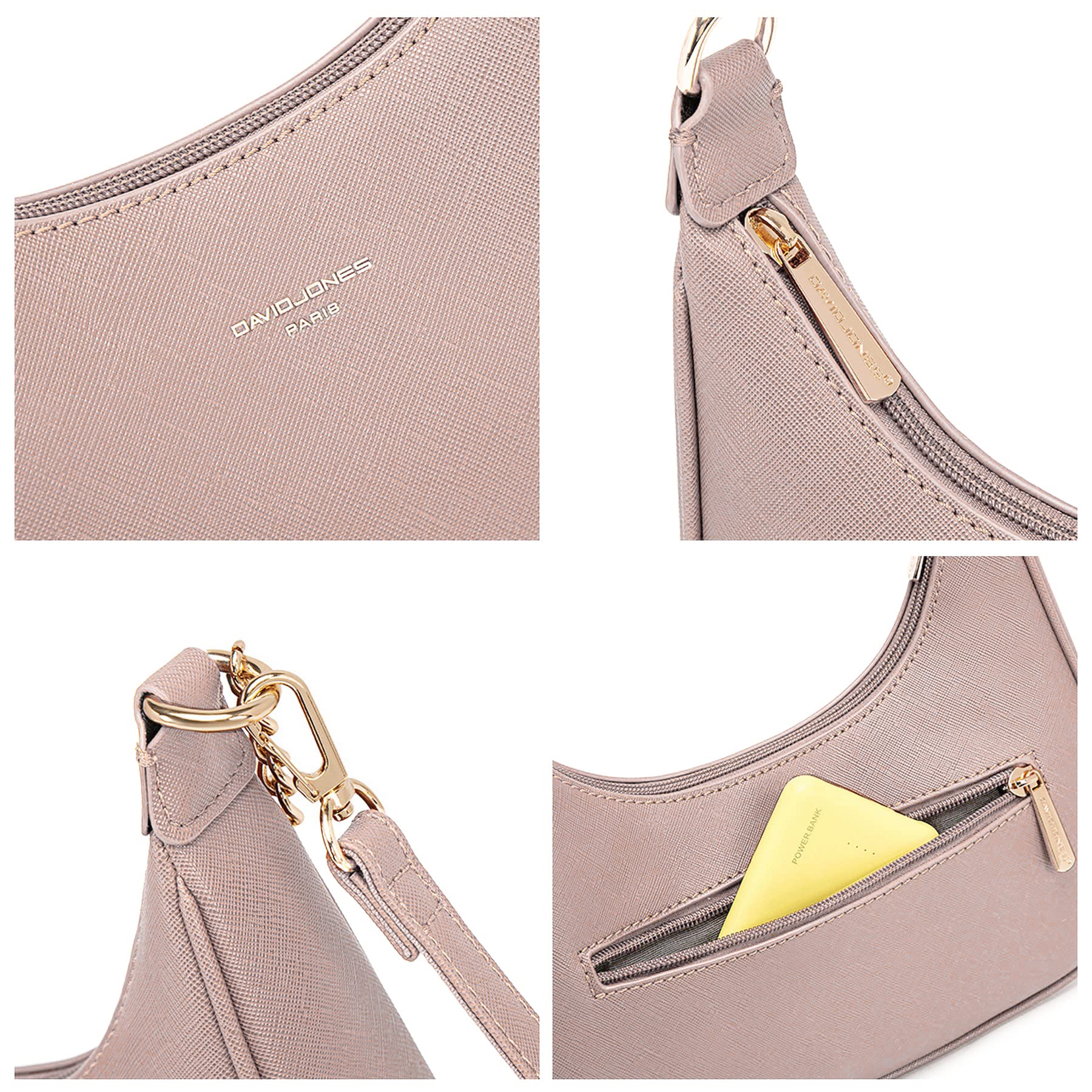 Petit sac porté épaule forme banane David Jones