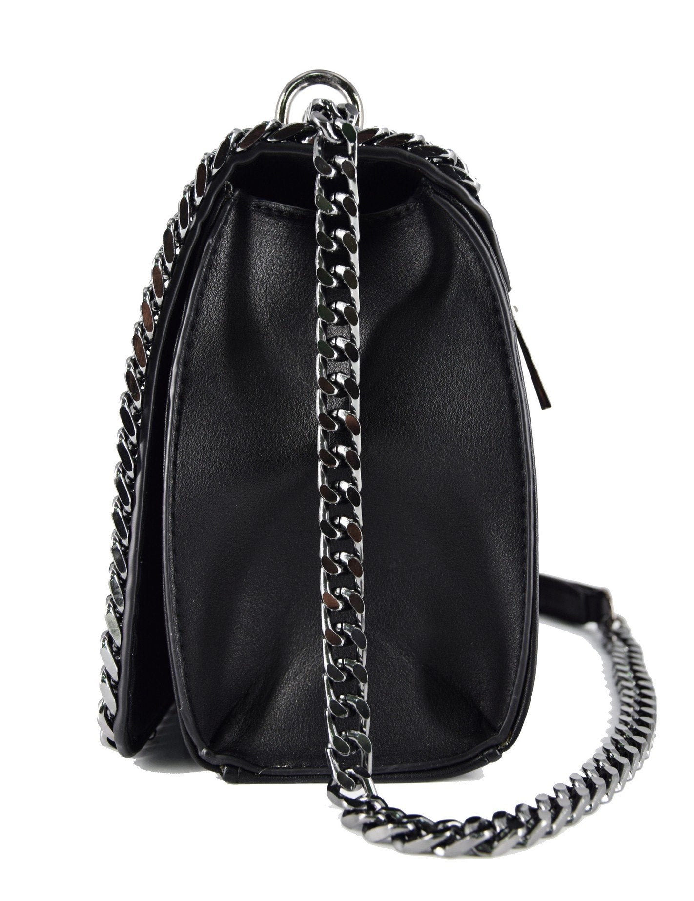 Sac bandoulière chaîne cuir serpent matelassé CRAZYCHIC
