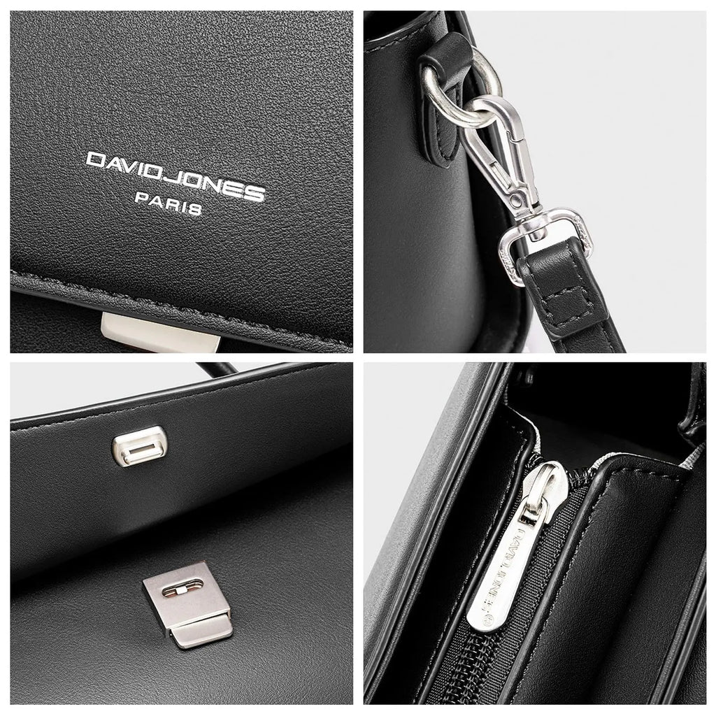 Sac bandoulière besace rabat David Jones